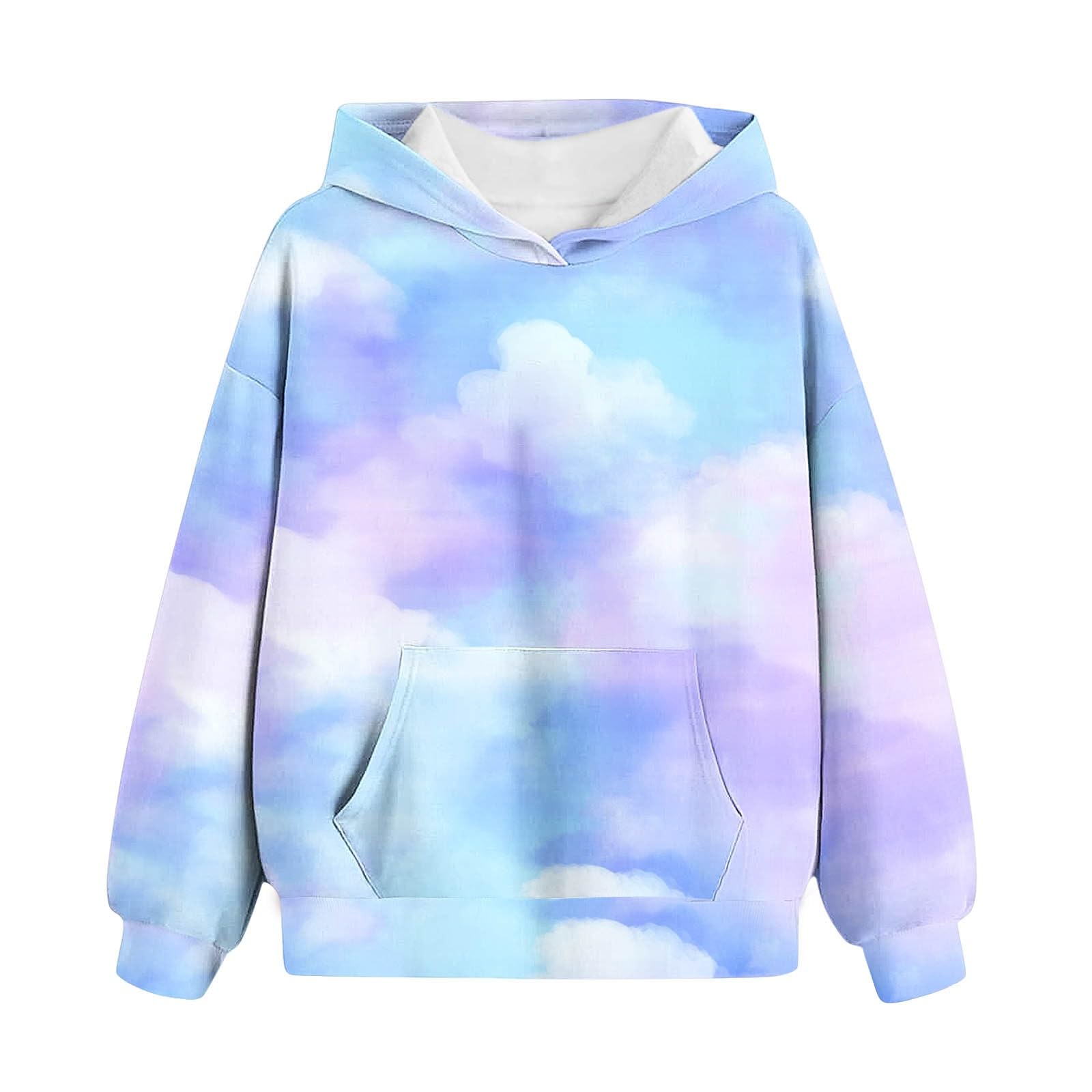 Felpe con Cappuccio per Bambino Ragazza Felpa Colorato Pullover | Maniche Lunghe Hoodie, Autunnale Invernale Sweatshirt con Tasche, Morbido Tops, Casuale Maglione, Sportivo Abbigliamento