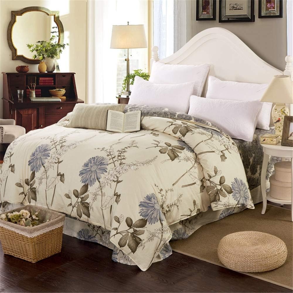 FANSU Copripiumino Una Piazza E Mezza 180x220cm-Set Parure Copripiumino Matrimoniale 180x220 in Microfibra 3 Pezzi con 2 Federa(50x75CM), Reversibile con Cerniera