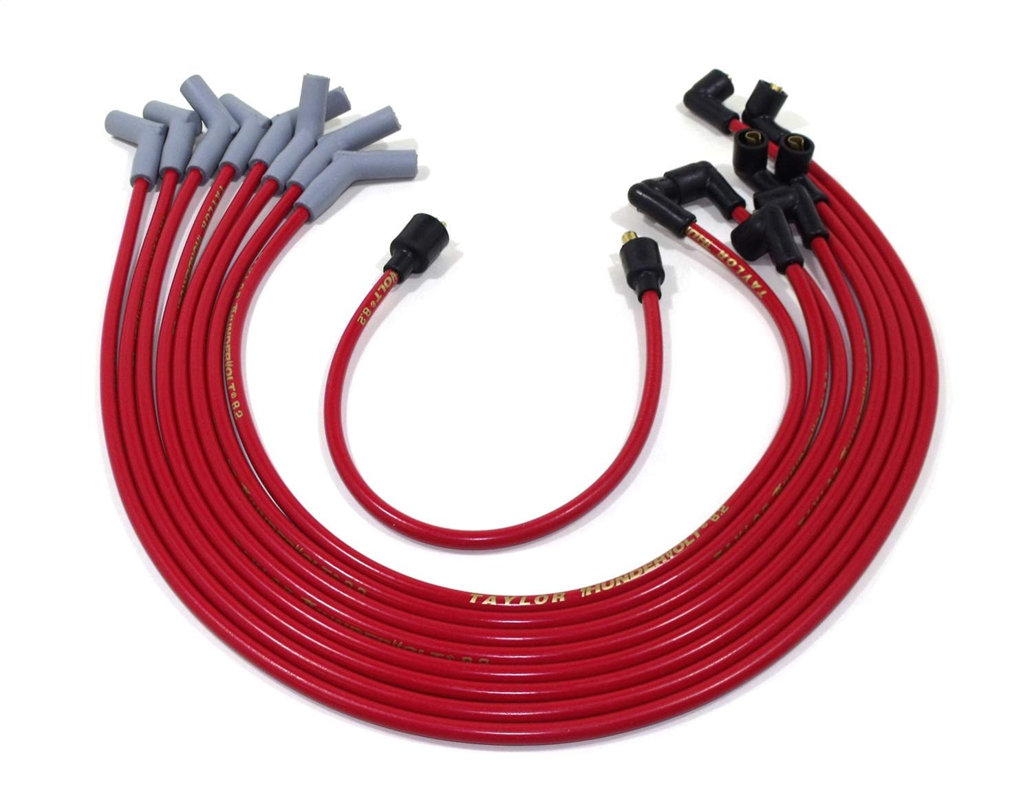Taylor Cable84203 Red 8.2mm Custom Fit ThunderVolt Ultra High Performance Spark Plug Wire Set