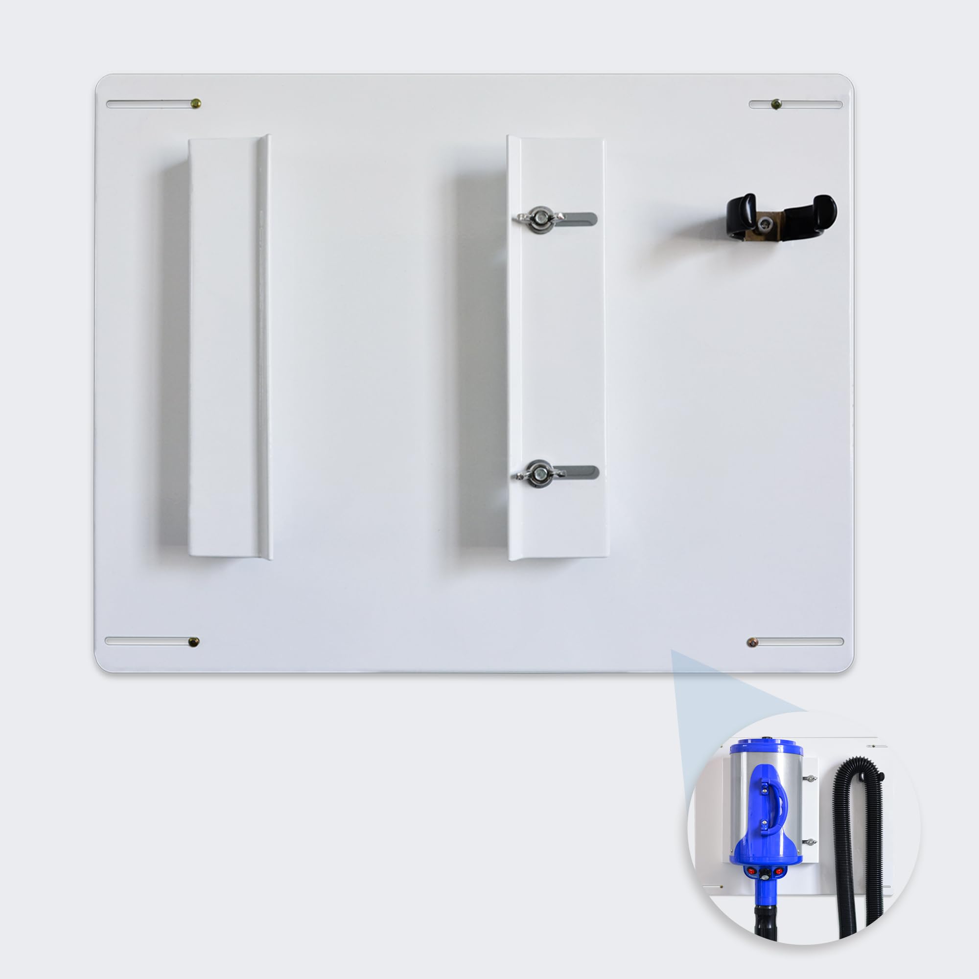 SHELANDYPet Dryer Wall Mount with Hose Holder | Iron Hanger and Bracket Compatible to Dry Wall