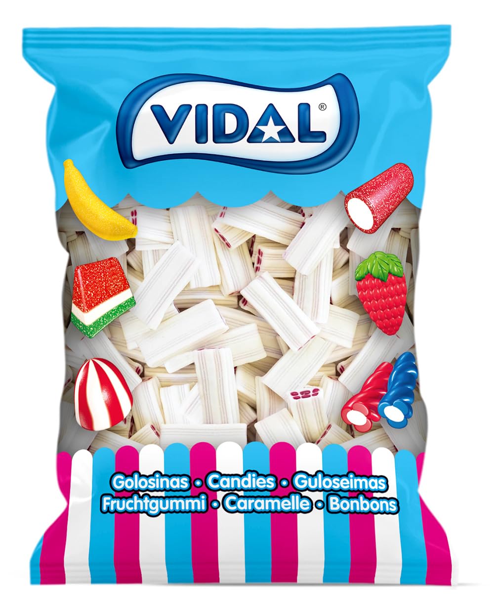 Vidal Gominolas ladrillo blanco relleno 250 unid