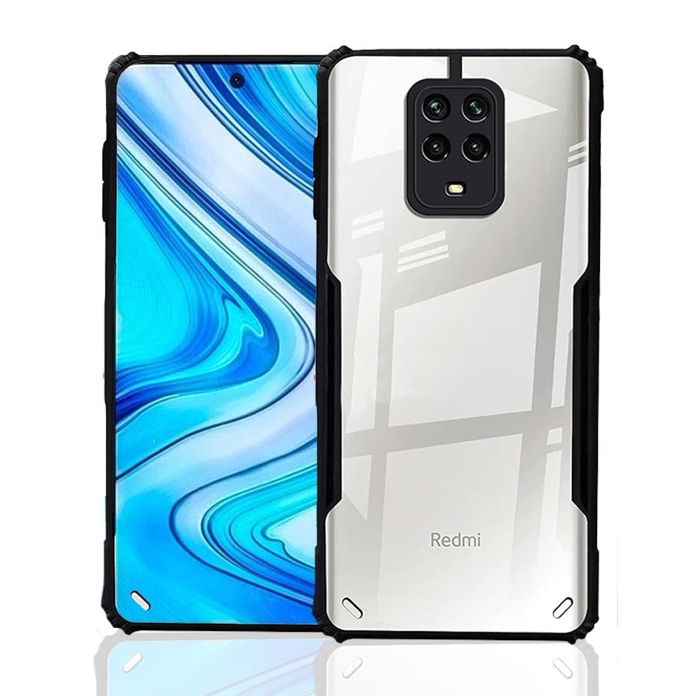 amazon basics Clear Case for Redmi Note 10 Lite/Note 9 Pro/Note 9 Pro Max | Ultra Hybrid | Black Bumper (B0CZT6SB5Y) Amazon Price History, Amazon Price Tracker