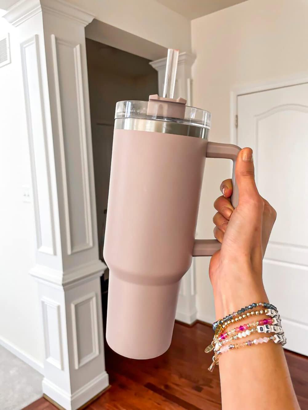 8Pack Replacement Straws for Stanley 40oz 30oz 20oz 14oz Tumbler, Airboat Reusable Clear Straws Compatible with Stanley Adventure Quencher Travel Mug Cup, Plus Cleaning Brush - Image 8