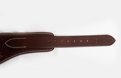 Miniatura 9 de Hulara Full Grain DD Harness Buff Leather Western Gun Holster for Men Heritage Rough Rider 357 Magnum Holster Cowboy Gun Belt and Holster .38.357