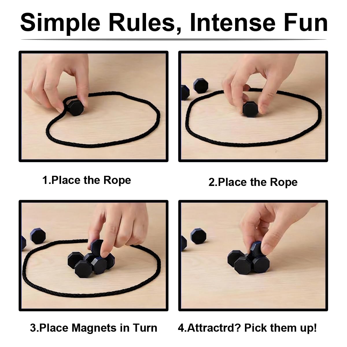 Magnetic Chess Game with Stones - Image 4