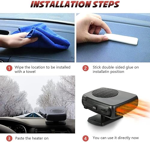 Miniatura 3 de Showvigor - Calentador de automóvil 2024, nueva actualización 2 en 1, calentador de coche de calentamiento rápido y refrigeración, esencial para
