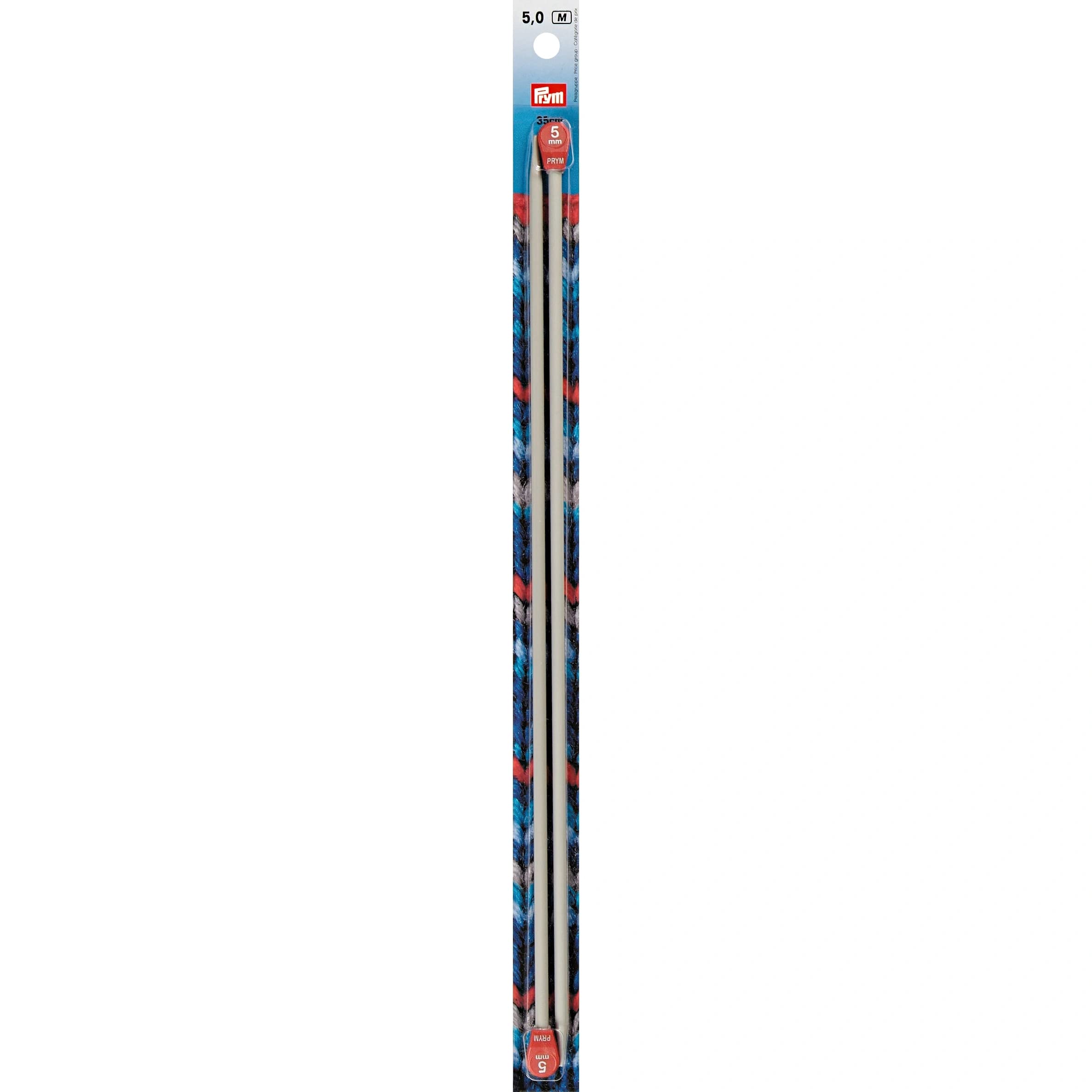 Prym - Aluminium (35cm, 5.00mm) Knitting Needle - 5 Pieces