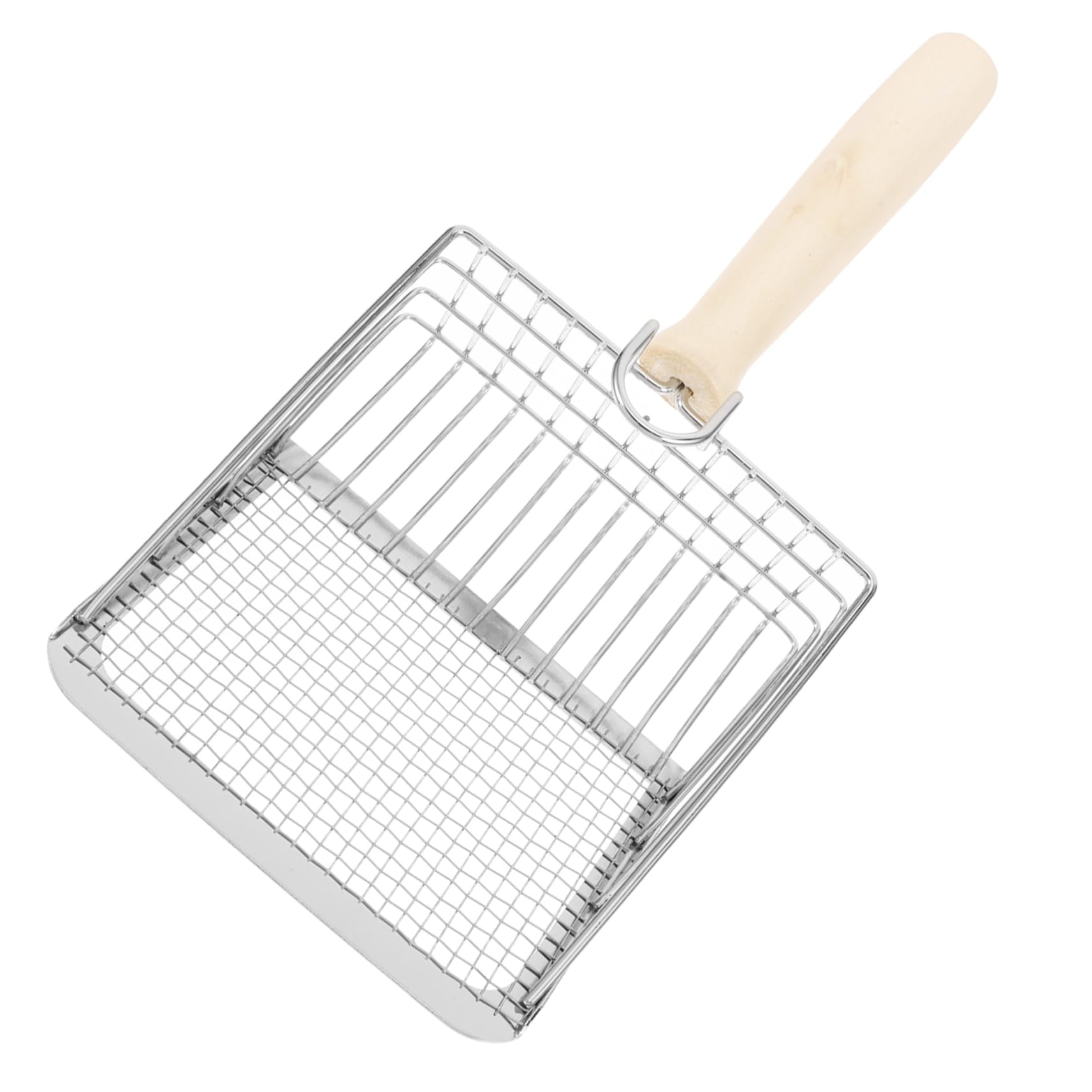 Garneck Cat Shovel for Poop Handle Chat Scoop Cats Sifting Cat Litter Cat Supplies Litter Sifter Sand Sifter Litter Shovel Stainless Steel