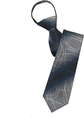 Zipper Ties for Men Pre-tied Striped Mens Ties Plaid Mens Neckties