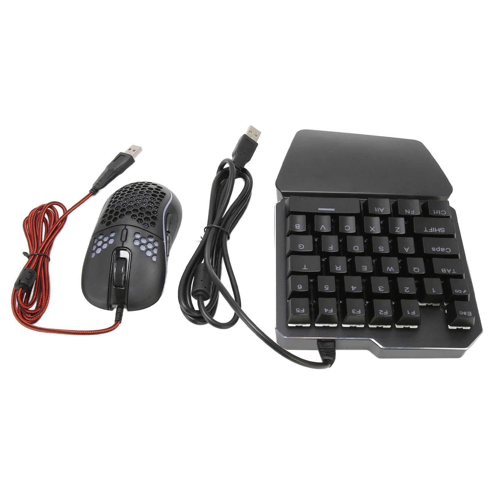 FAUOSWUK Paquete Combinado de Juegos Móviles 4 en 1, Conversor de Teclado y Ratón con Ratón para Juegos y Soporte Ajustable para Teléfono, para de