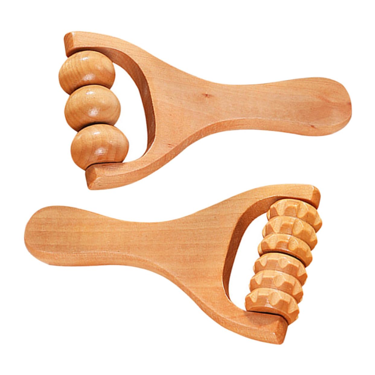 5 Series Rodillo De Masaje De Madera De Aliviar Tensión Muscular Y Circulación Uso Casa Y Yoga 2 Piezas X 5