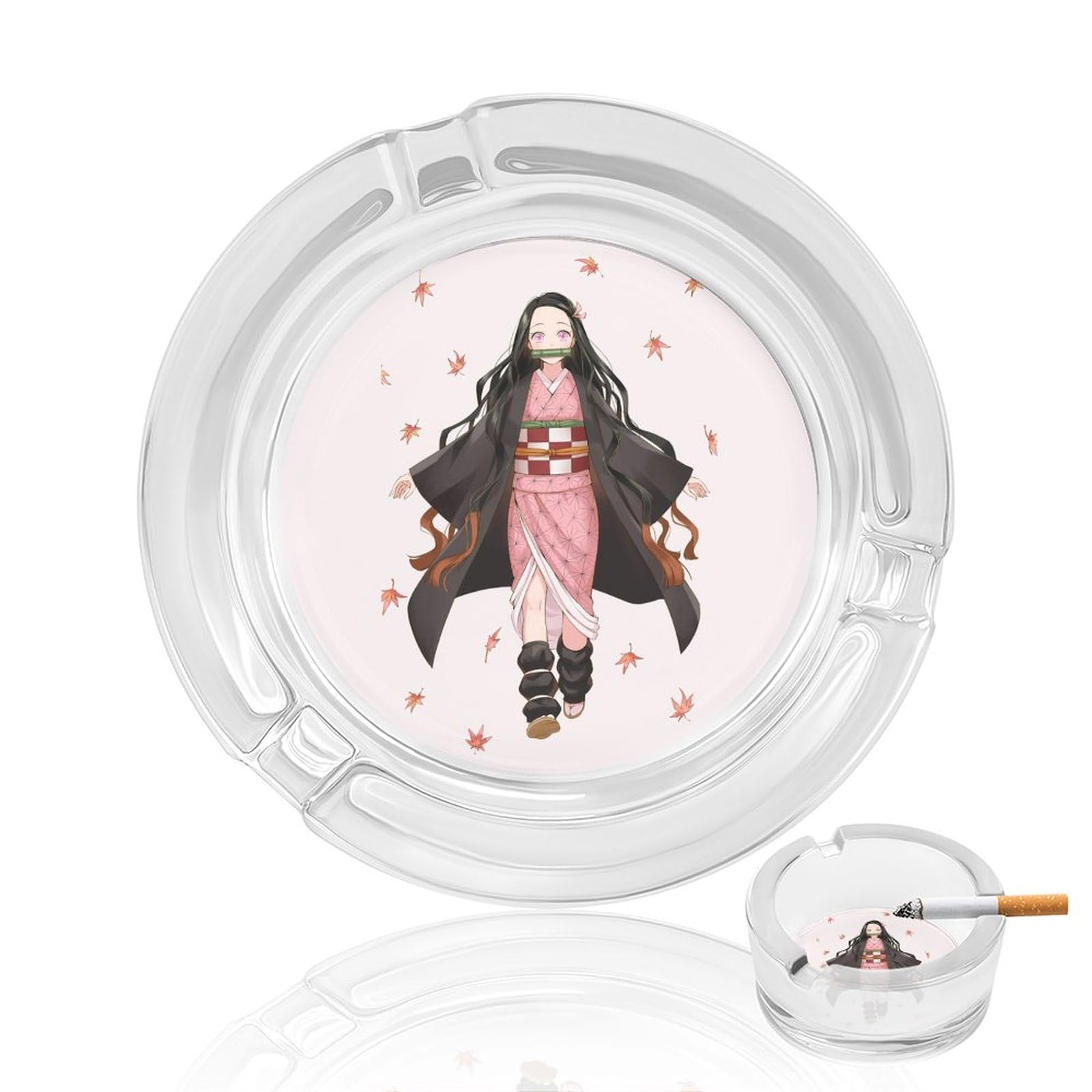 Amazon.co.jp: 灰皿 鬼滅の刃 禰豆子 ガラス 卓上 たばこ灰皿