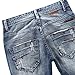 Stunner Men's Spring Summer Slim Ripped Broken Hole Jeans Pants CN Blue 36