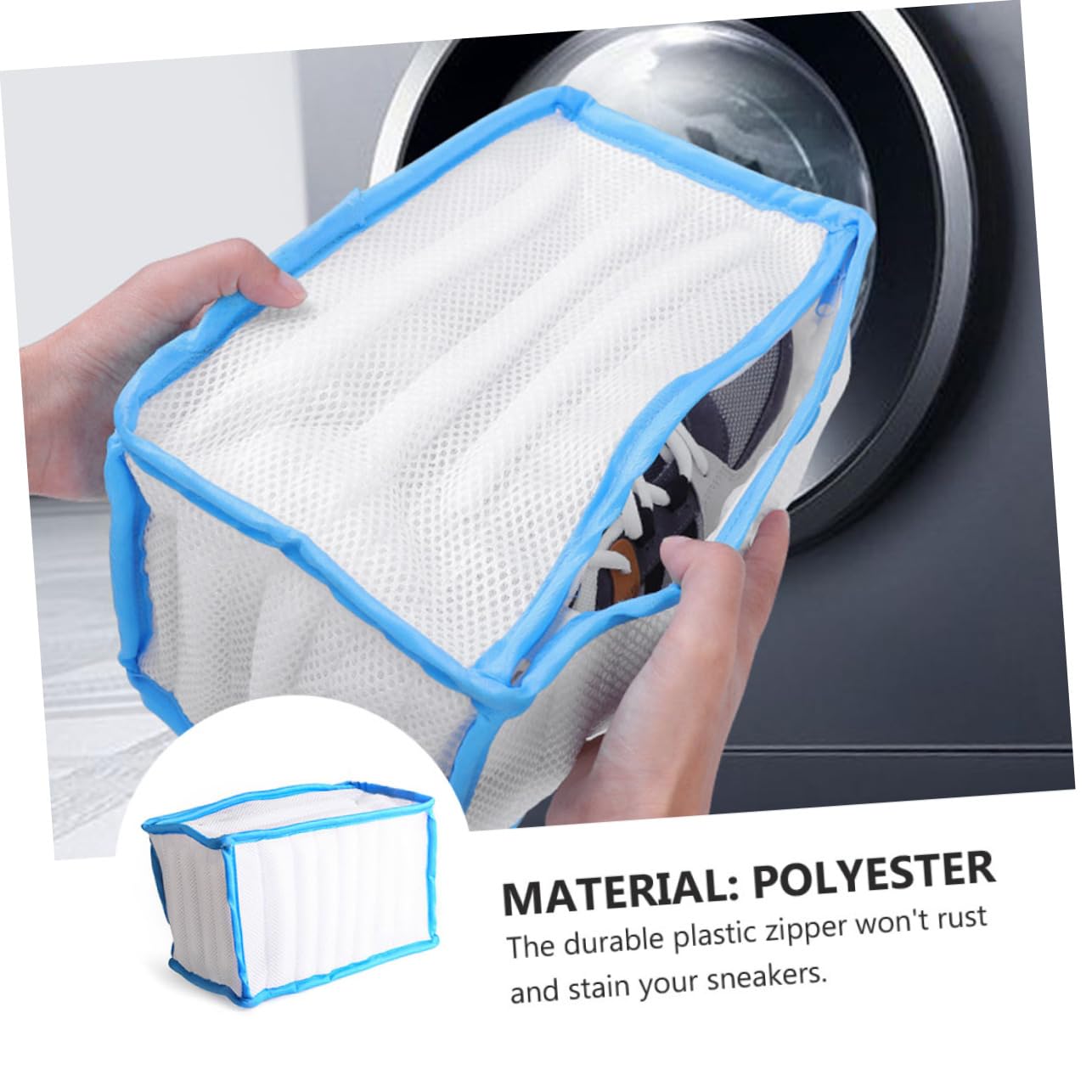 MAGICLULU 3 Pezzi Borsa per La Pulizia delle Scarpe Borsa per Lavatrice Maglia per Il Bucato Previene La Deformazione Longevità Design Salvaspazio