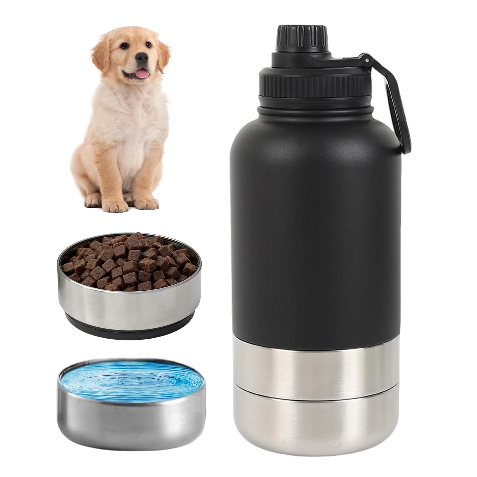Borraccia da 950 ml, per cani, in viaggio, per cani e gatti