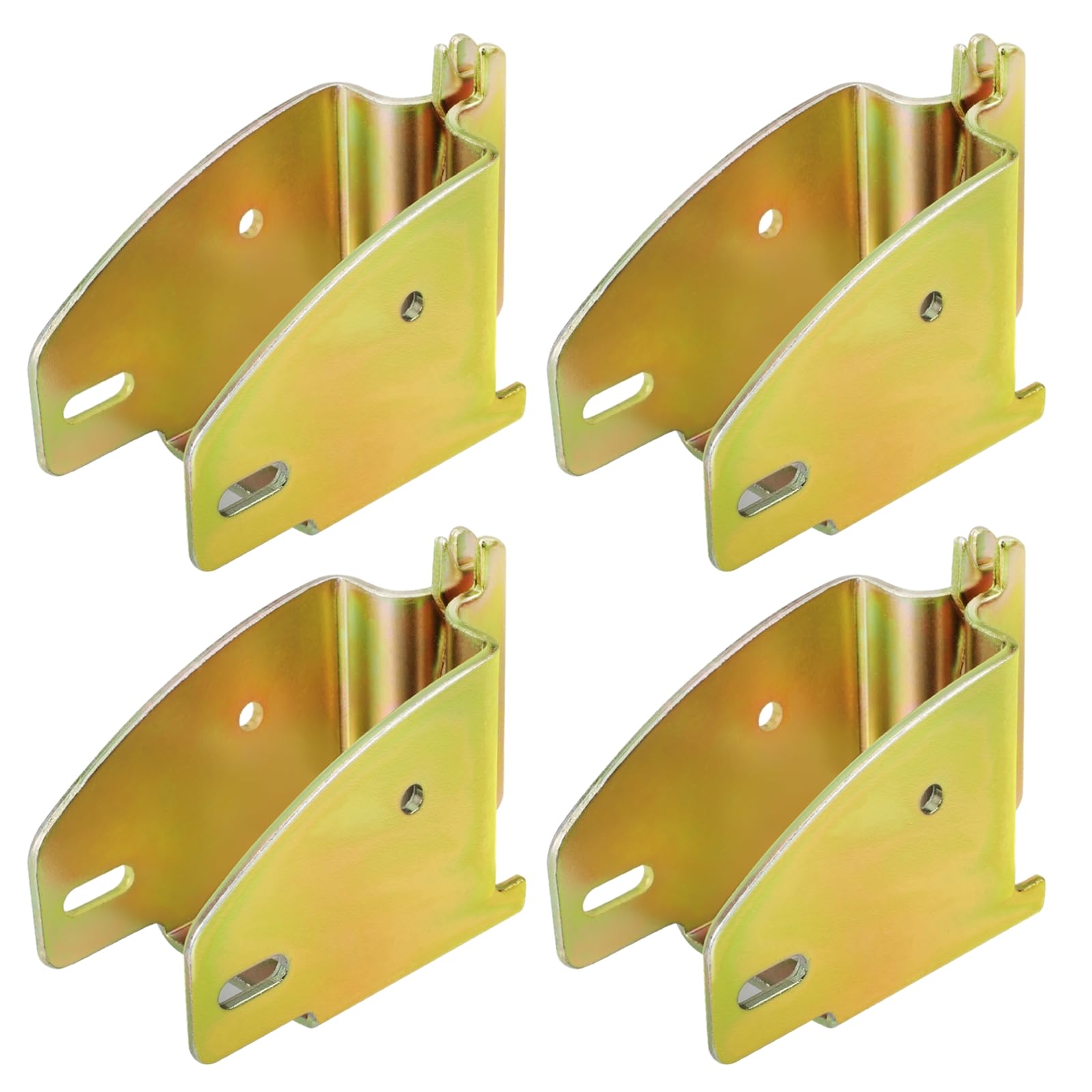 Eapele E-Track - Accessori per prese a bussola in legno, acciaio zincato, misura con 2 x 4 x 6, per aggiungere barre di bloccaggio rimovibili per la zona di carico E-Track (4 pezzi)