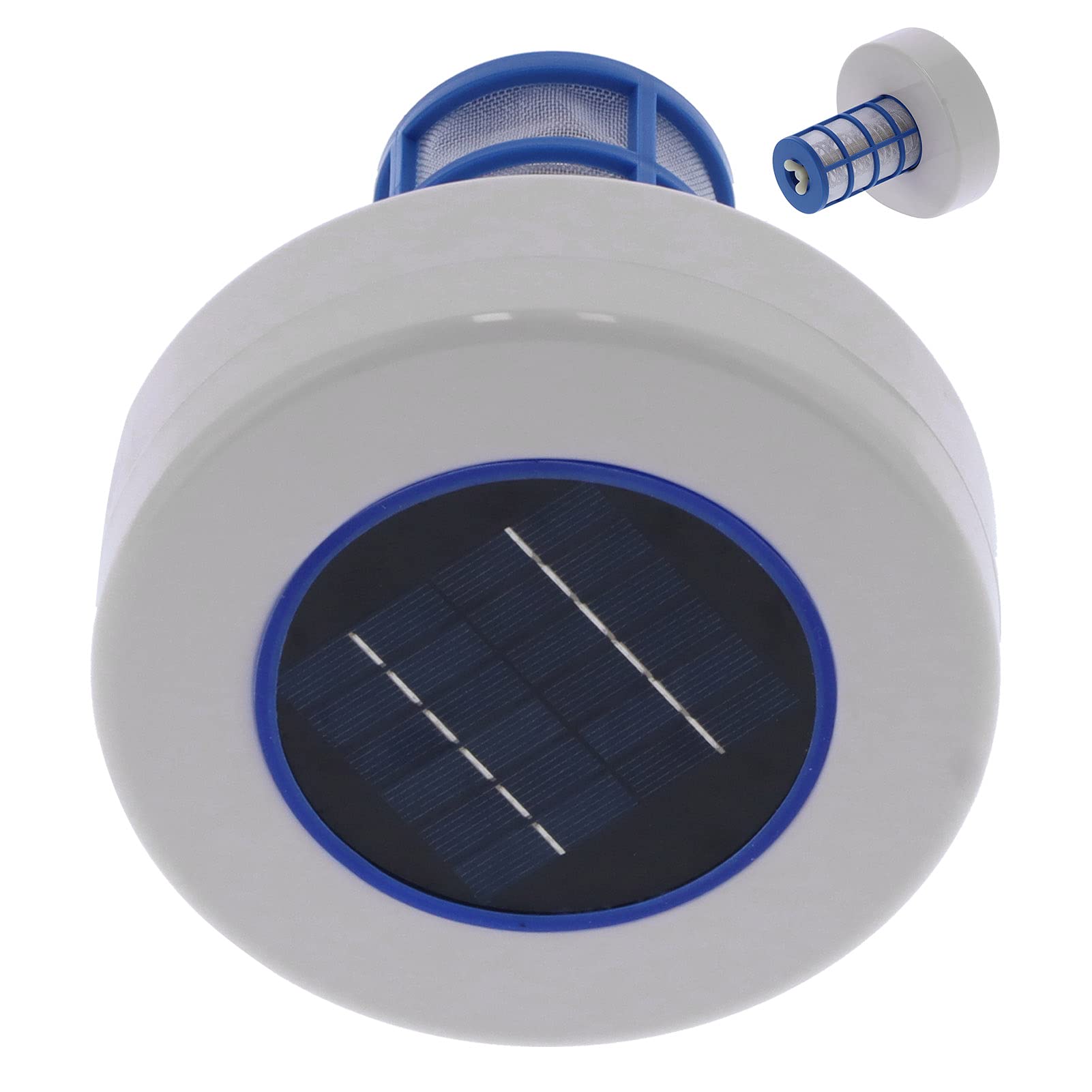 Duokon Jonizator Basenowy Słoneczny z Elektrodami ze Stali Nierdzewnej do Czyszczenia Basenów, Stawów, Fontann, SPA, Bez Potrzeby Chloru, Przyjazny dla środowiska.