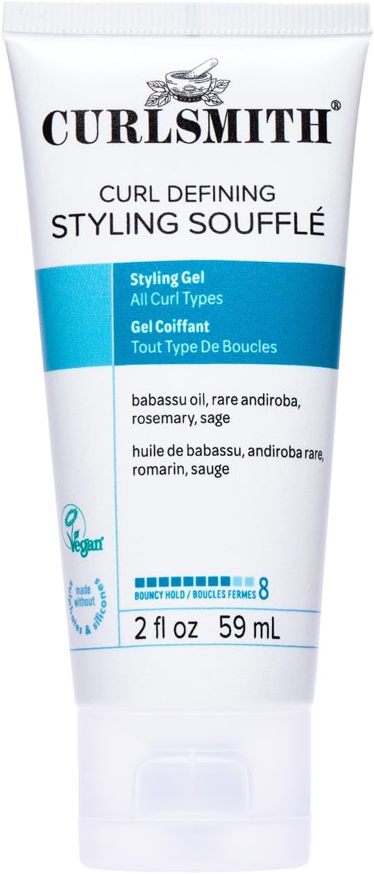 Curlsmith Curl Defining Styling Soufflé - Vegan Medium Hold Styling Gel for Wavy, Curly and Kinky Hair (237ml)