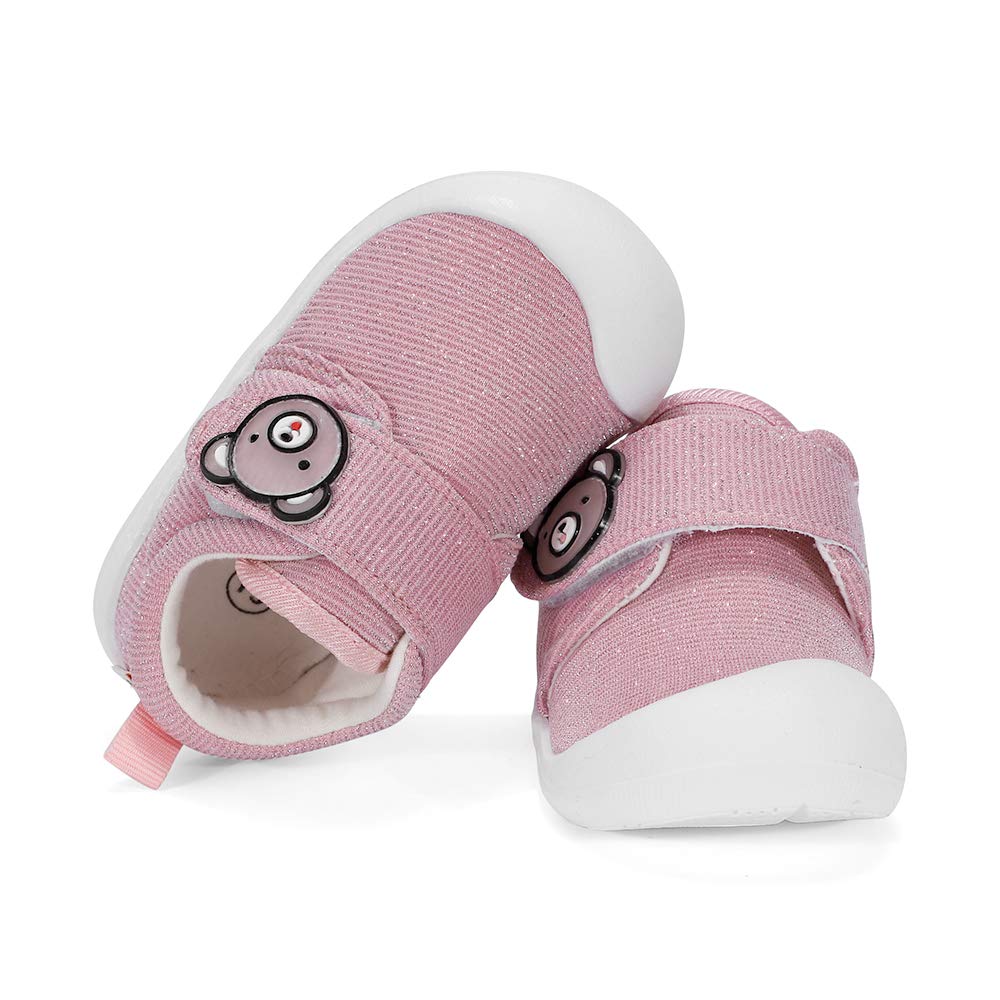 MASOCIO Chaussure Bébé Fille Garçon Premier Pas Baskets Bebe Plat Confort Caoutchouc Antiderapant