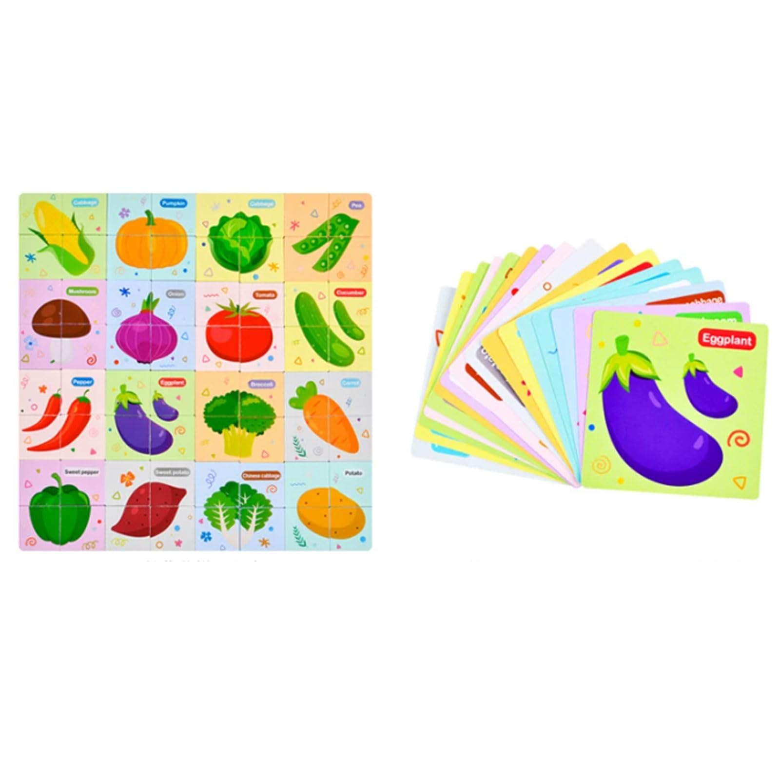 Ensemble Puzzle Bois Montessori