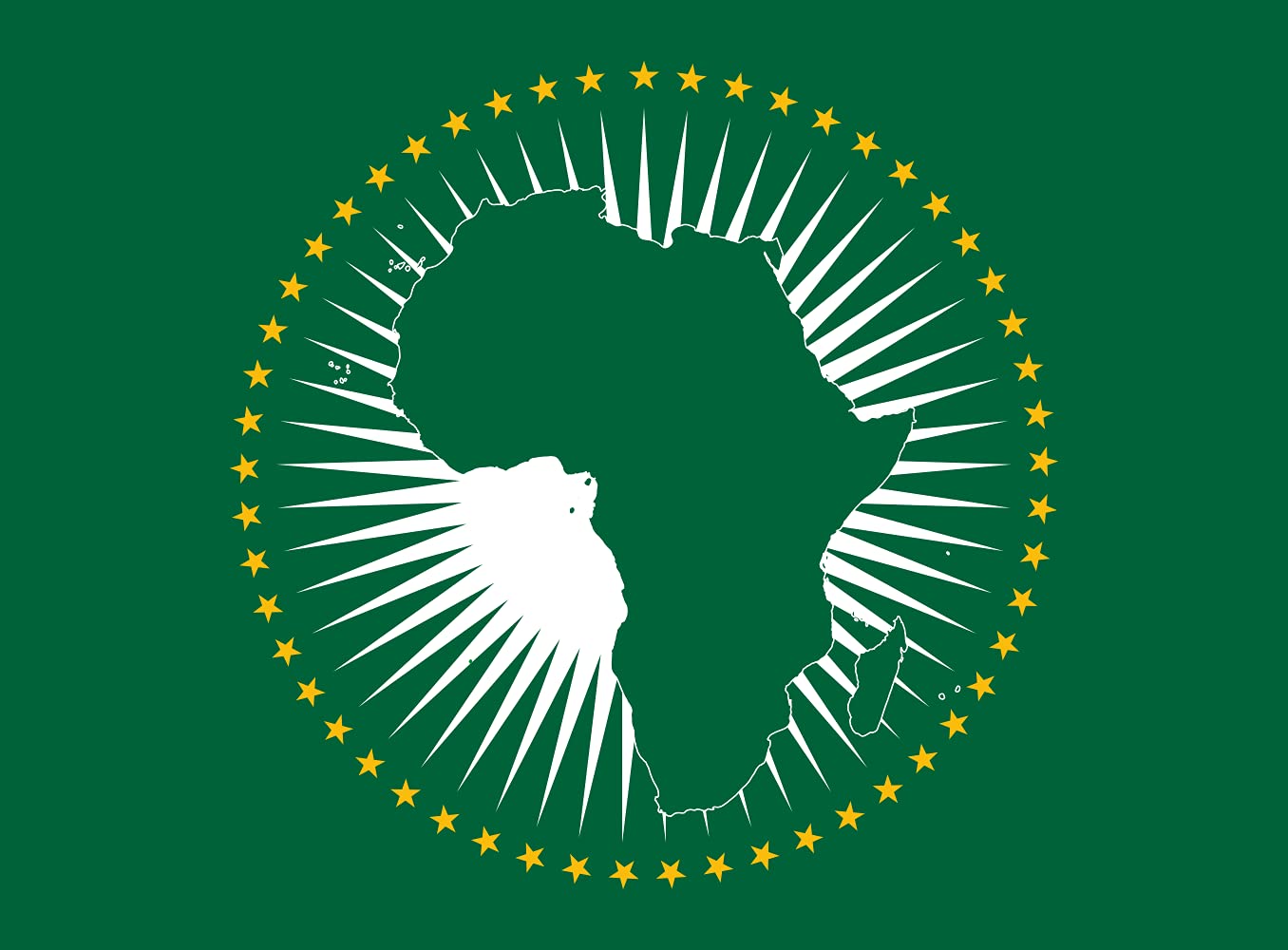 Drapeau Union africaine de 0.96m² pour pavoiser sans s'effilocher