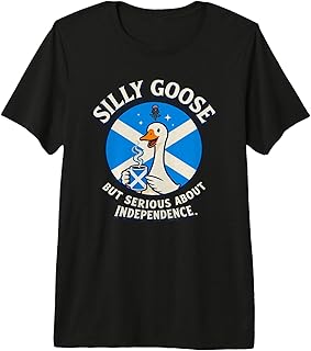 Indy Ref Goose Voting Silly Yes or No Scotland Freedom Premium Tri-Blend T-Shirt