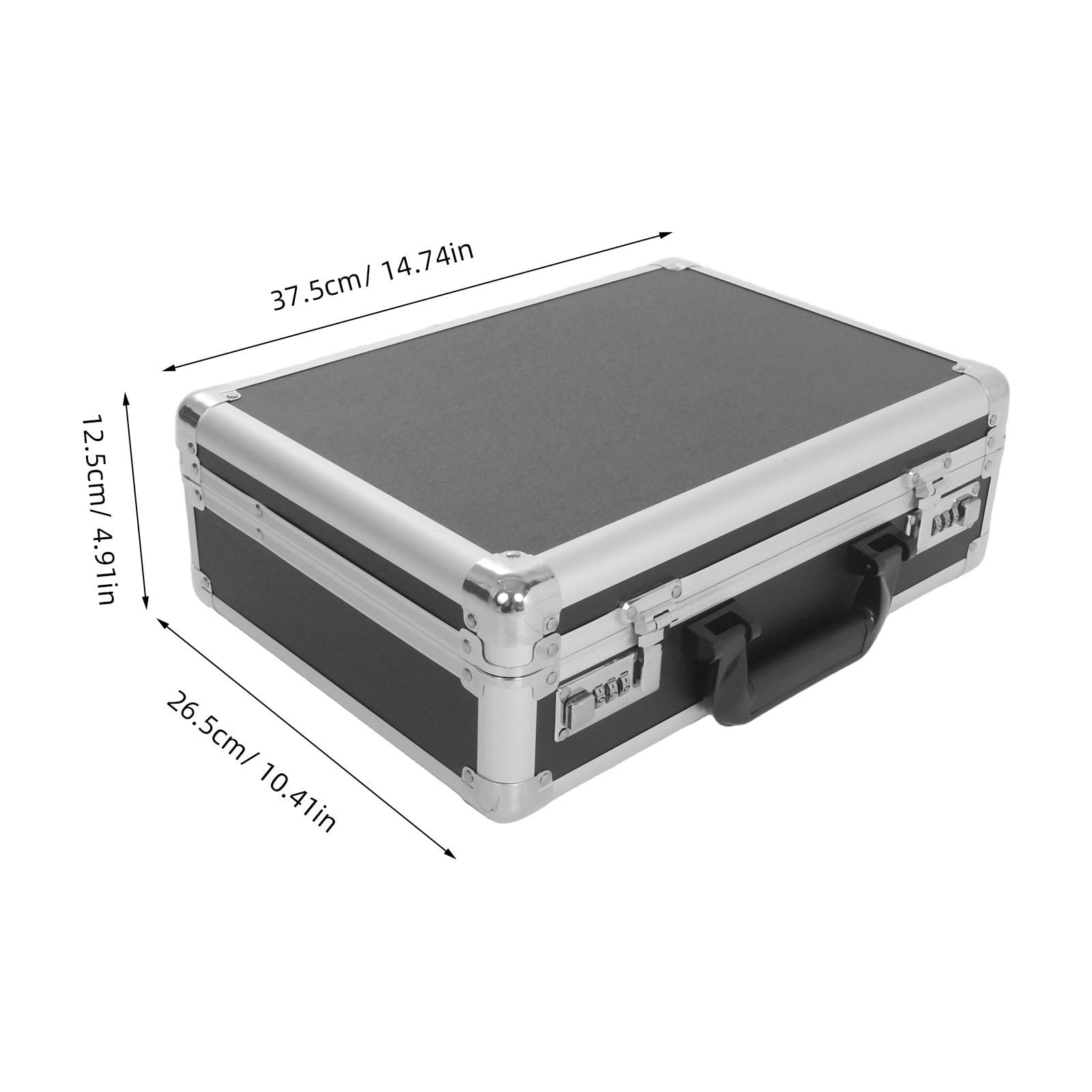 Fenical Boîte à Outils avec Serrure à Code Portable en Alliage D'aluminium Compartiments Désignés, Design Léger et Robuste pour Bureau et Salle de Maintenance