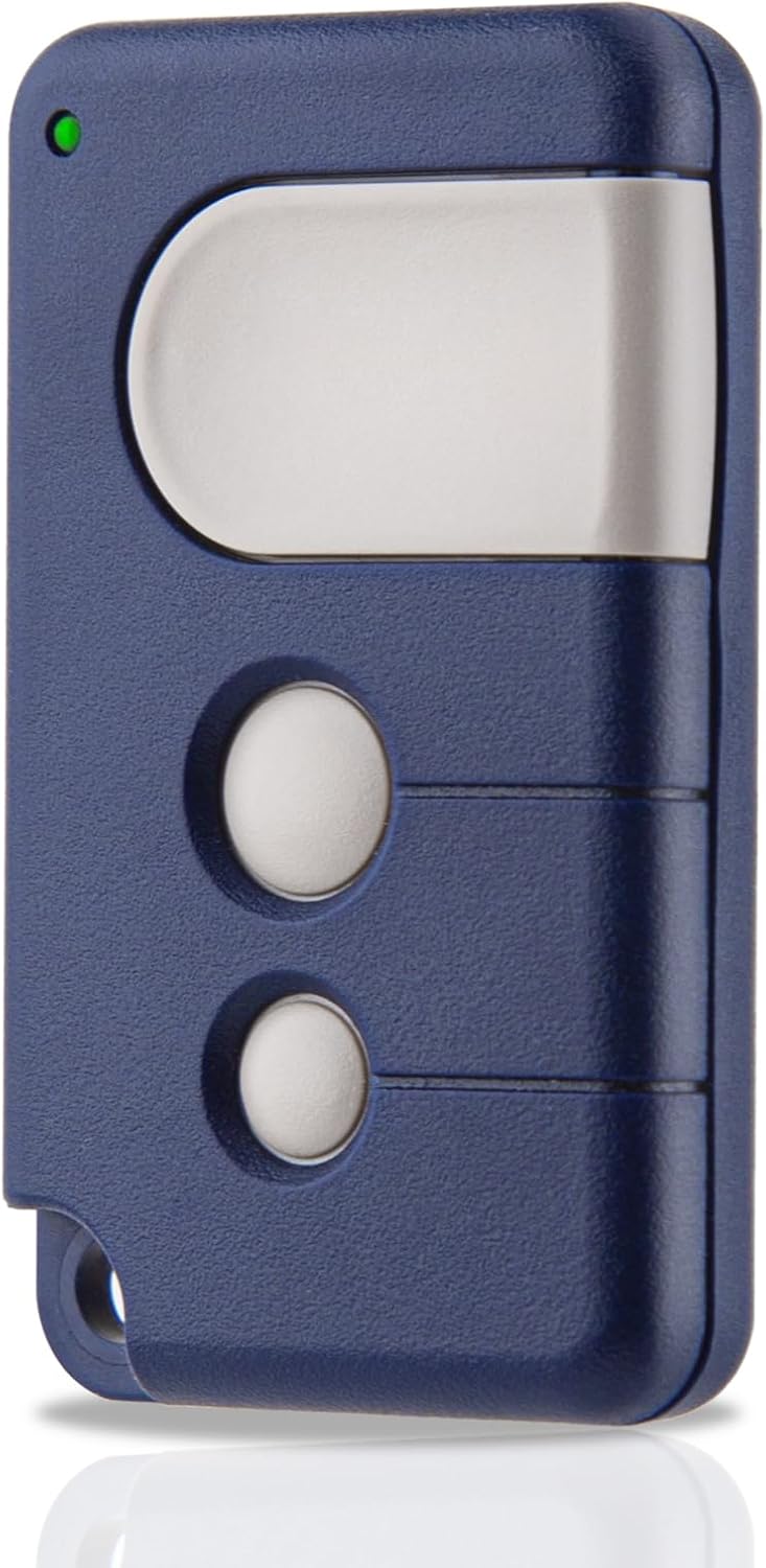 Mberi view of the DDcafor garage door opener remote control.