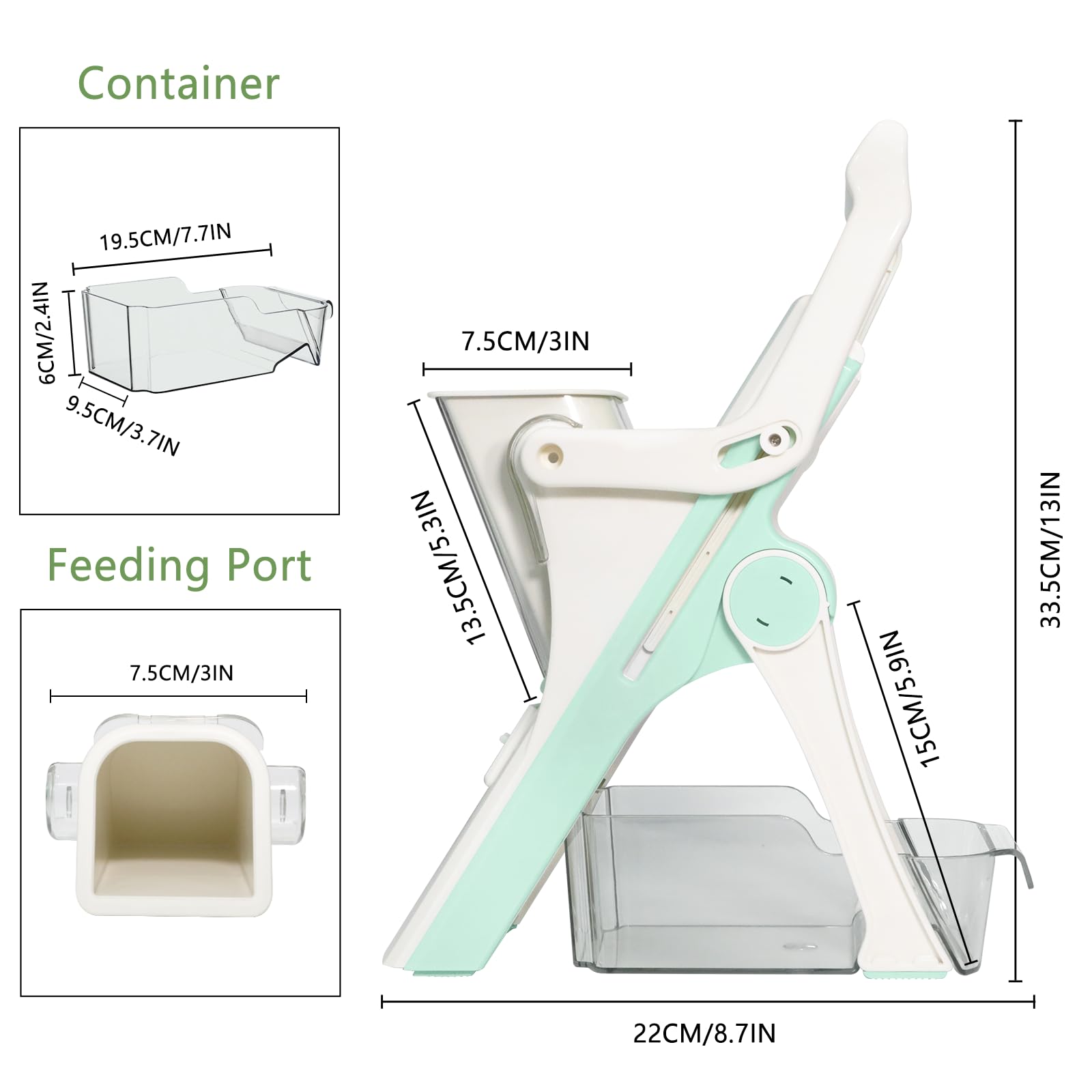 Mandolina Tagliaverdure Con 5 Lame - Affettatrice Verdure Manuale Con Contenitore