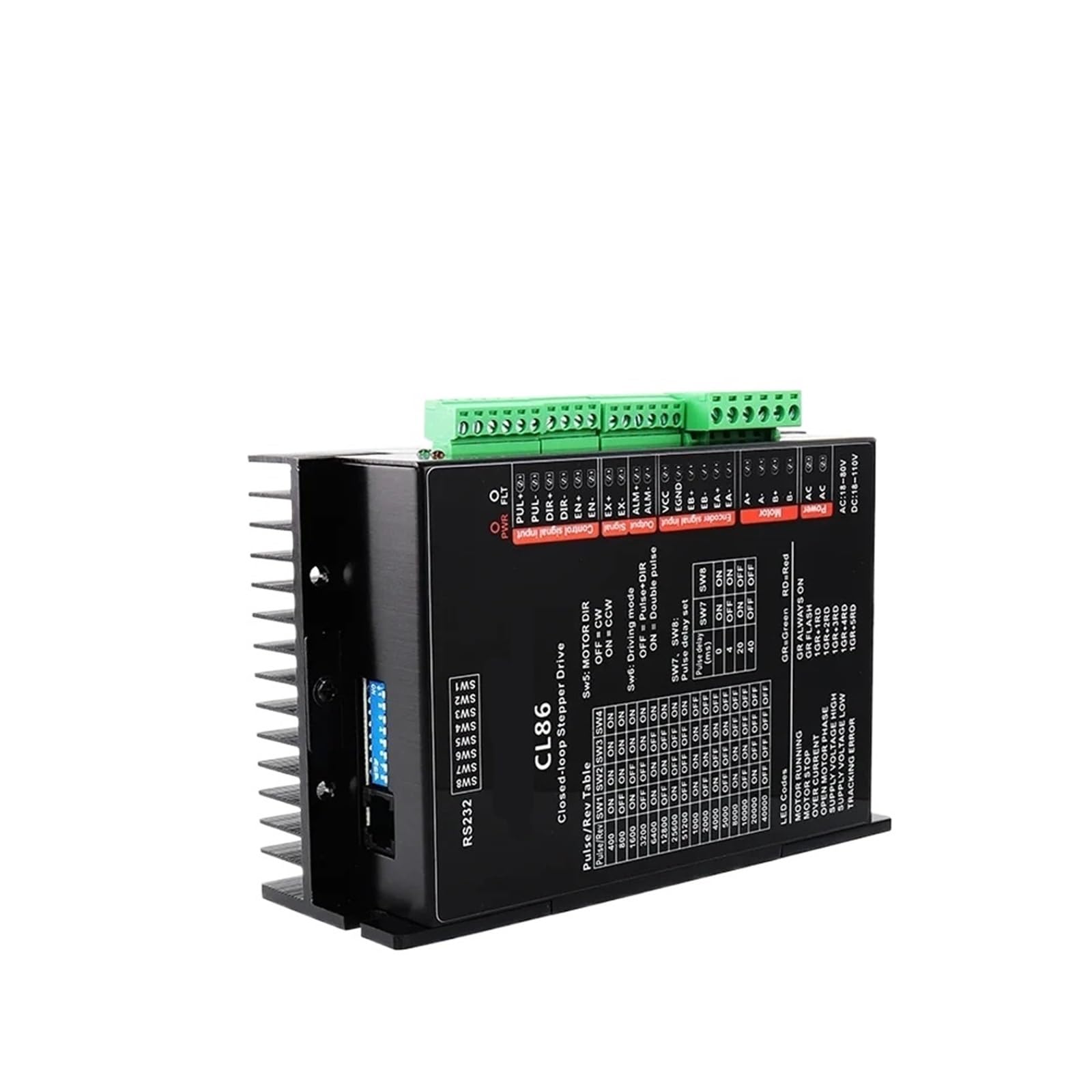 Sterownik silnika krokowego CL86 sterownik 18-110VDC silnik krokowy zamknięta pętla do hybrydowego serwomotoru NEMA34 CNC do frezarki CNC