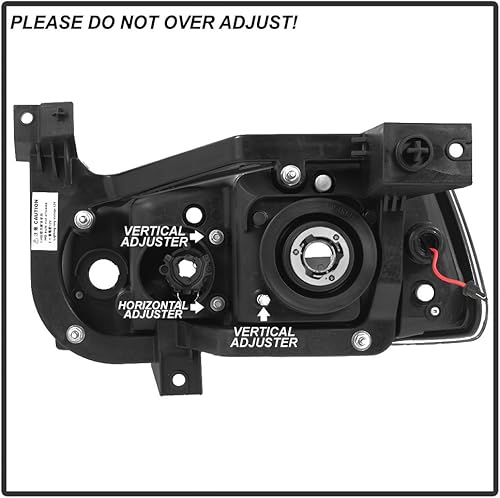 Miniatura 6 de ACANII - Para Dodge Charger LED negro 2006-2010 estilo tubo proyector faros delanteros lado conductor y pasajero