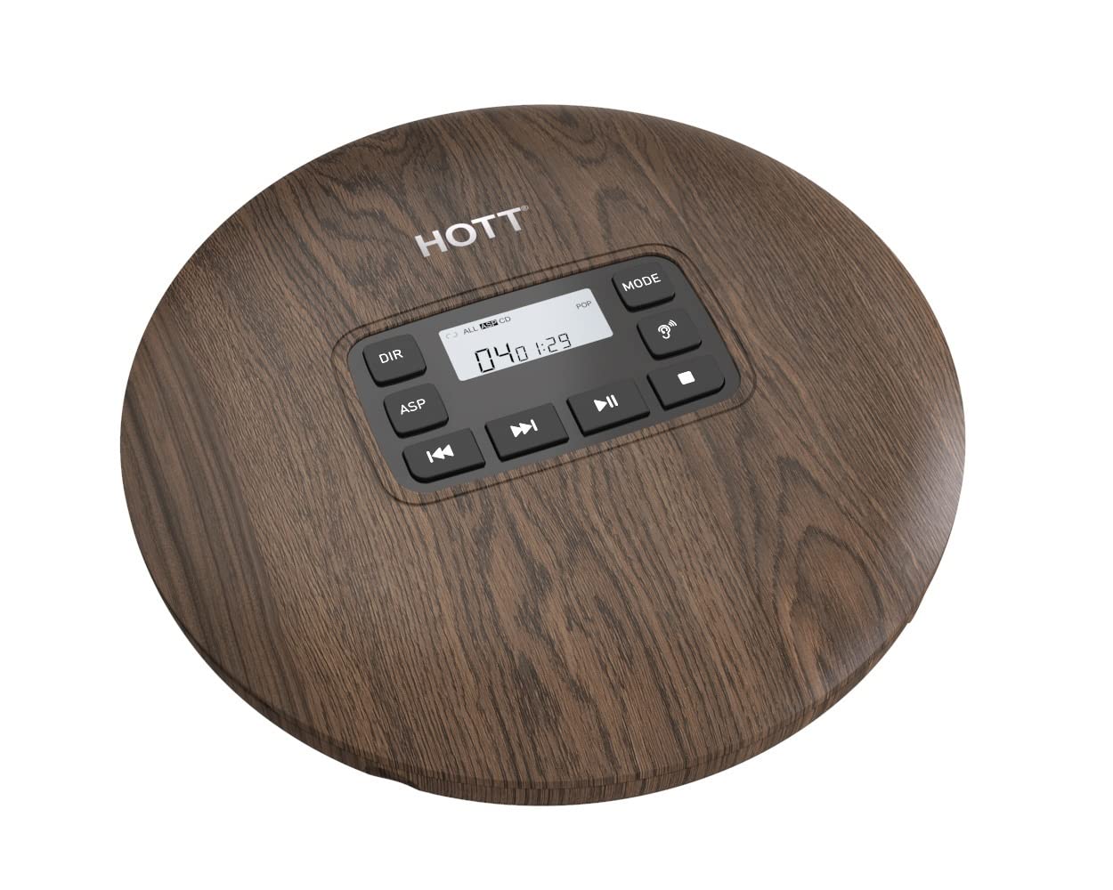 Portátil CD Jugador con protección Anti-Skip Earbudos estéreo-Grano de Nuez CD-R/CD-RW / MP3 Compatible DE Alta FIDELIDAD Jugador Super Battery Life-Home Car & Travel