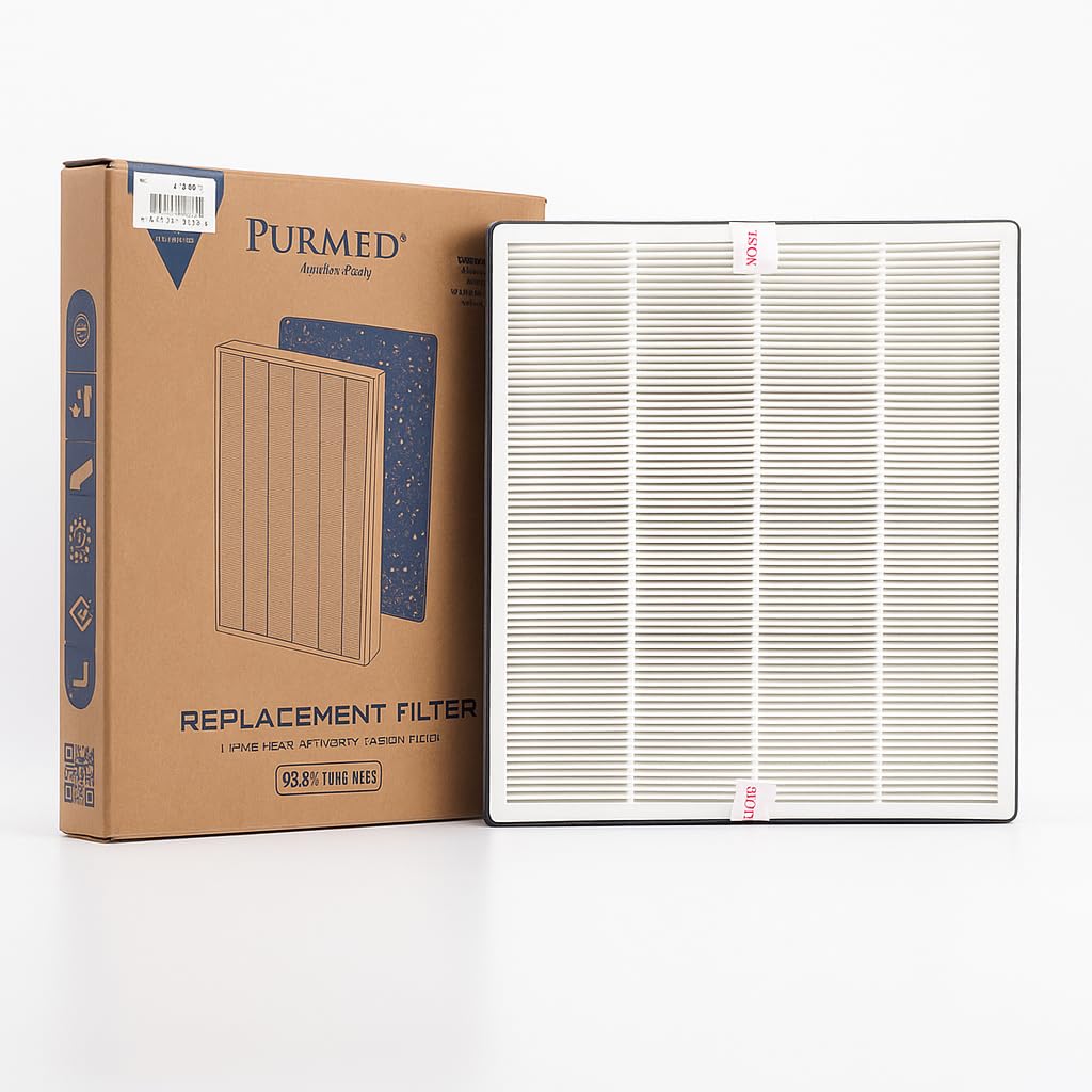 Purmed Fakir Vigor & Vigor Plus Uyumlu Filtre – True HEPA + Aktif Karbon | 2  Aşamalı Hava Temizleyici Yedek Filtre |