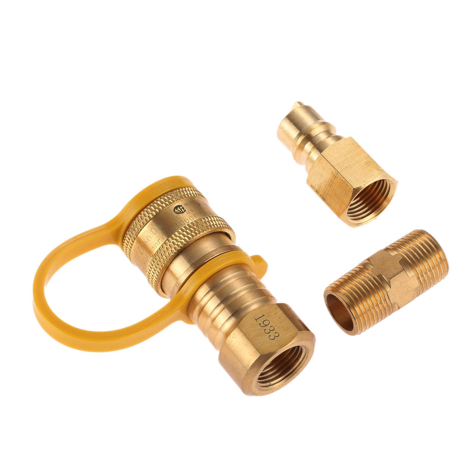 Buy DRELD 3/8 Inch Natural Quick Connect Fittings, LP Propane Hose