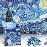 Yostyle Rompecabezas 1000 Piezas, 38X26cm Rompecabezas Starry Night, Van Gogh Puzzle Alta Resolución, Regalo para Juego...
