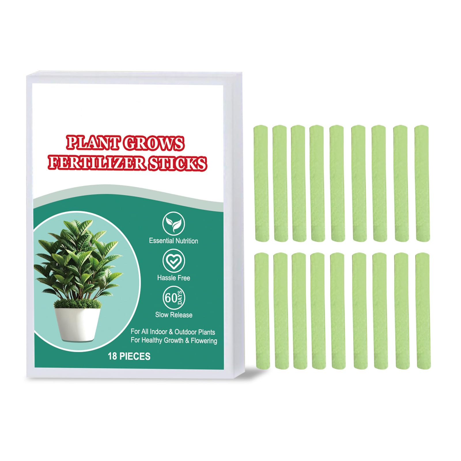 Plant Growth Fertilizers Stick For Indoor & Outdoor Gardening Easy To Use Continuous Release Full Nutrition