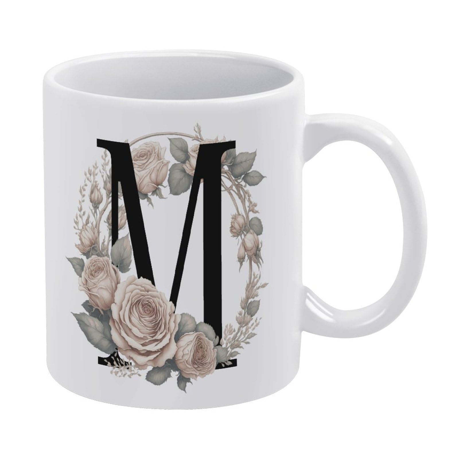 Estiyond 11 Oz White Coffee Mug - Fall Design, Ceramic, Microwave & Dishwasher Safe, Double-Sided Print - View #4