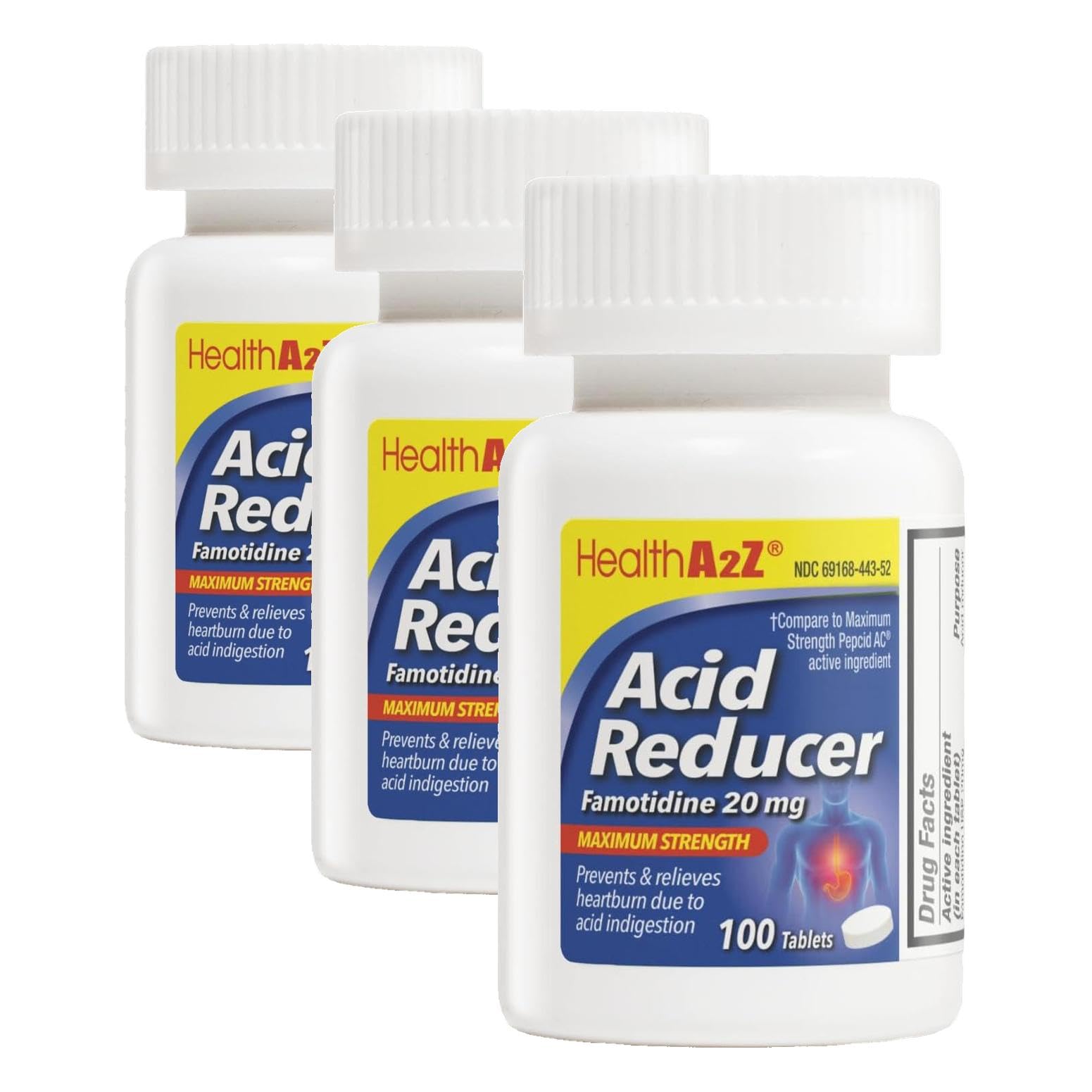 HealthA2Z® Acid Reducer | Famotidine 20mg | Maximum Strength | Relief from Heart Burn Due to Acid Indigestion (365 Tablets (Pack of 1)) — Amazon image 7