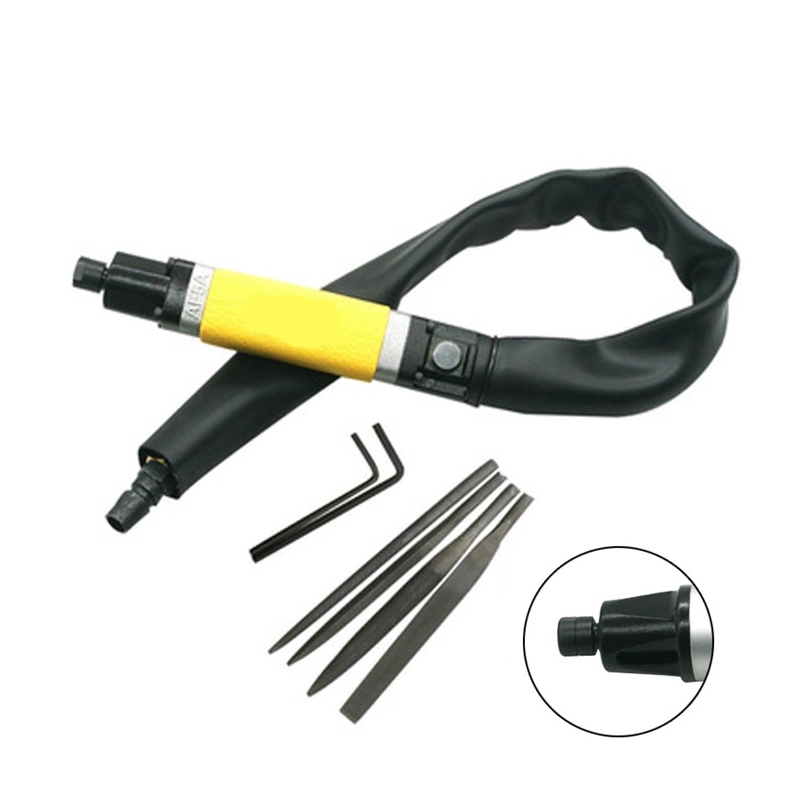 Pneumatic File Reciprocating File Air File Saw Dual-Purpose Trimming Air Saw Grinder Furniture Polishing Tool File(AF5A Press Clip Type)