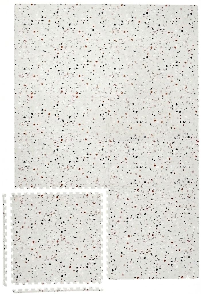 Yay Mats Stylish Extra Large Puzzle Play Mat, Thick, Soft, Non - Toxic Foam Covers 6 ft x 4 ft. Expandable Tiles with Edges - EVA Foam Play Mat for Floor (Carter Mudcloth Tan) — Amazon image 8