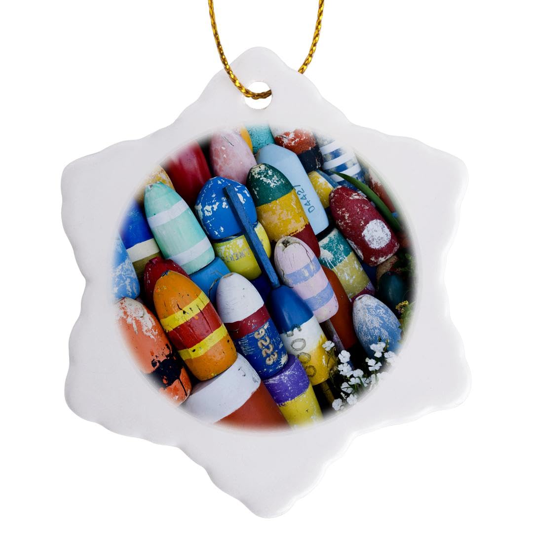 Bouées de pêche US22 WBI0717 Rockport Cape Ann suspension flocon porcelaine