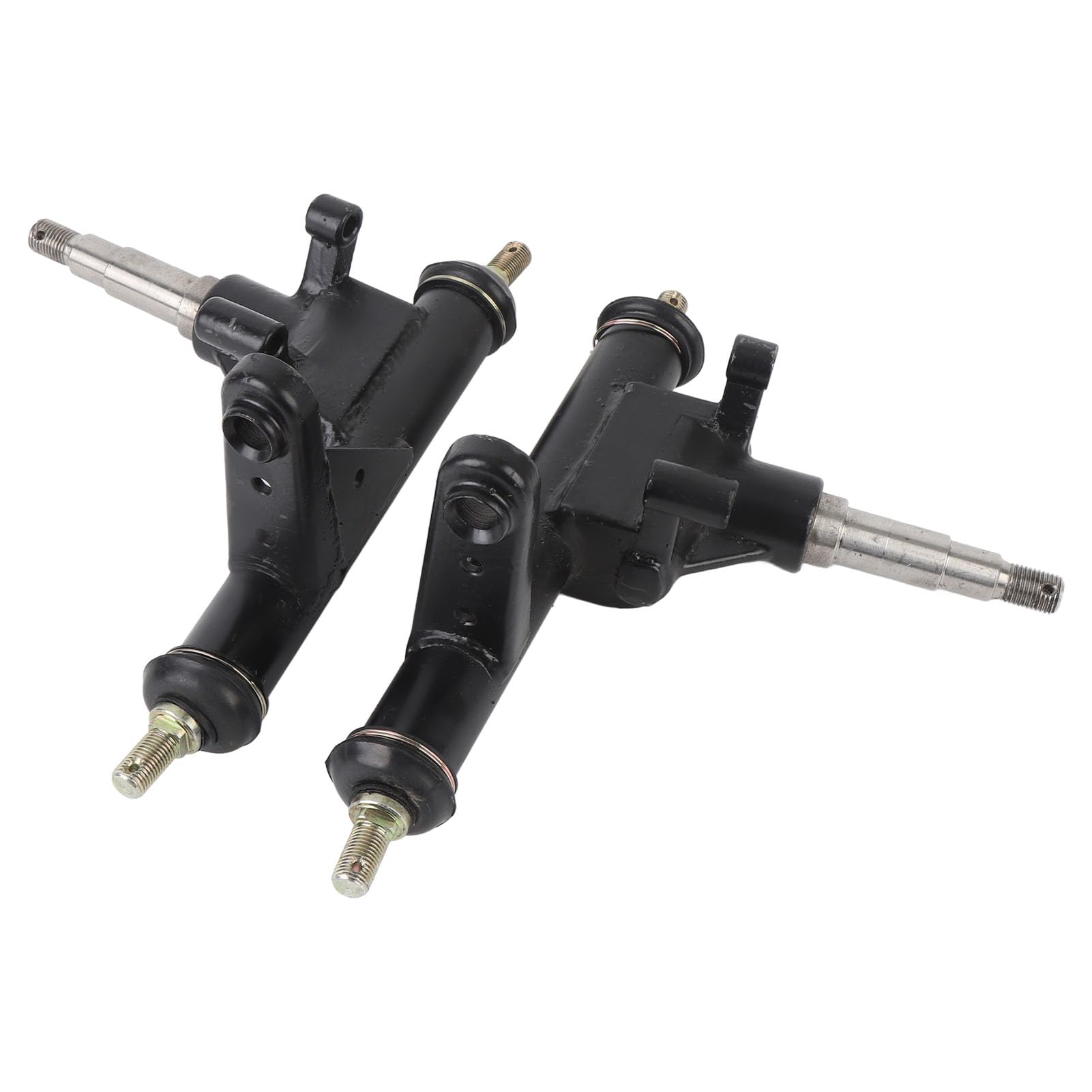 RiToEasysports Perno Puntone Sinistro Destro in Lega di Acciaio per Go Kart Perno Albero da 3,5 Pollici Diametro Esterno 32 Mm con Sterzo Preciso Installazione Facile per Kandi Go Kart Buggy