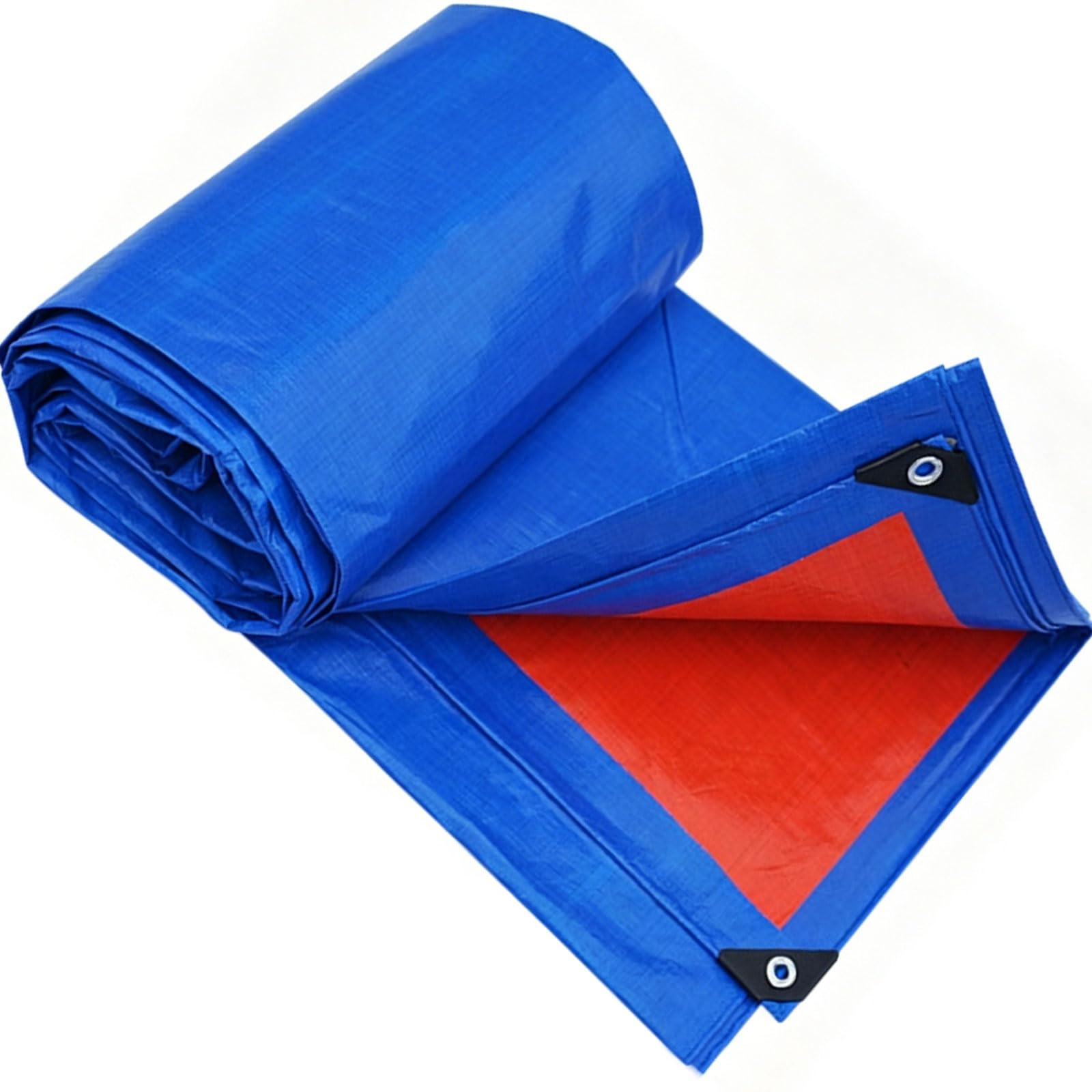 Tarpaulin Waterproof 130 x 240 cm Heavy Duty, Waterproof, UV Protection Groundsheet Tarp Sheet with Eyelets, Universal, Multipurpose for Garden Furniture Camping Camping, Blue