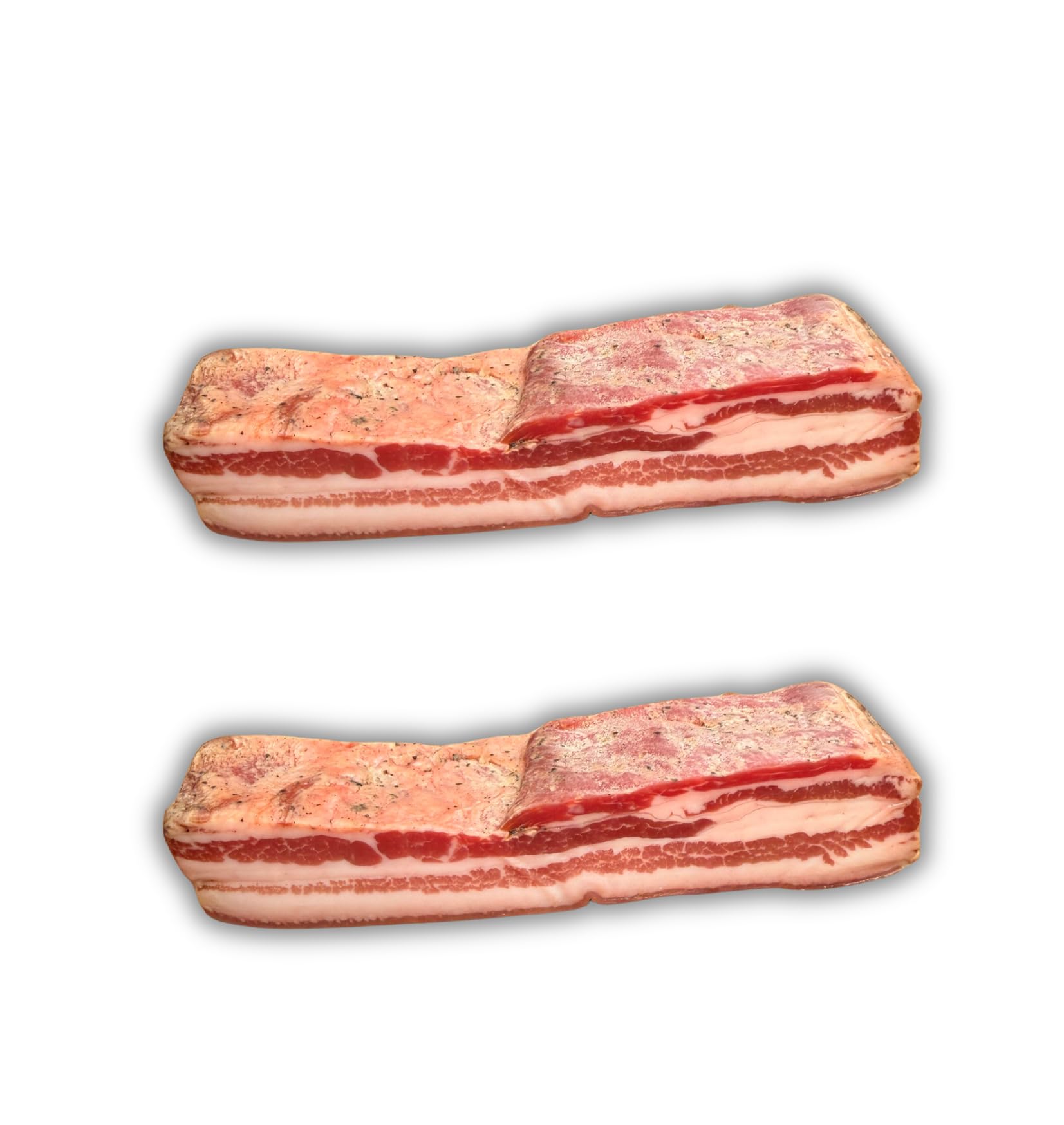 Machegusto!® - 2 x 300g Pancetta Plate Affinée – Charcuterie Italienne de Porc Sélectionné | Goût Intense et Aromatique | Idéale pour Cuisine, Carbonara et Apéritifs | 2 x 300g