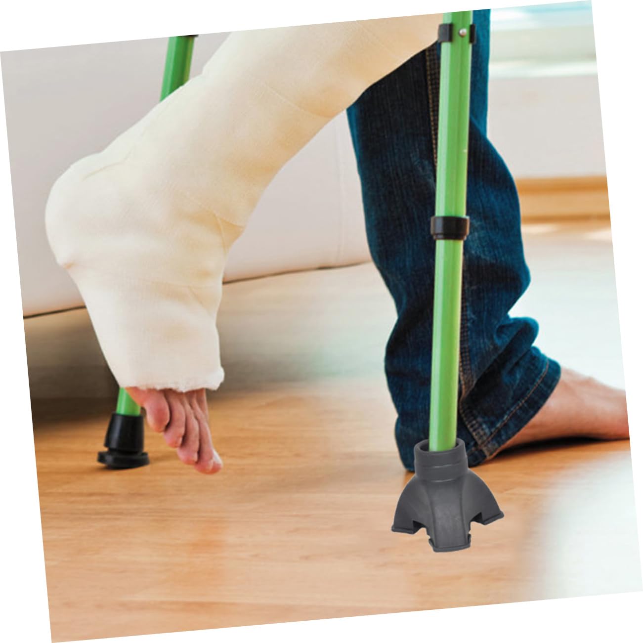 HAPINARY 2pcs Crutch Pads Rubber Tips for Canes Walking Cane Accessories Crutch Feet Sleeves Non-Slip Crutch Feet Tip Crutches Pads Crutch Replacement Tips Cane Replacement Tips Crutch Tips