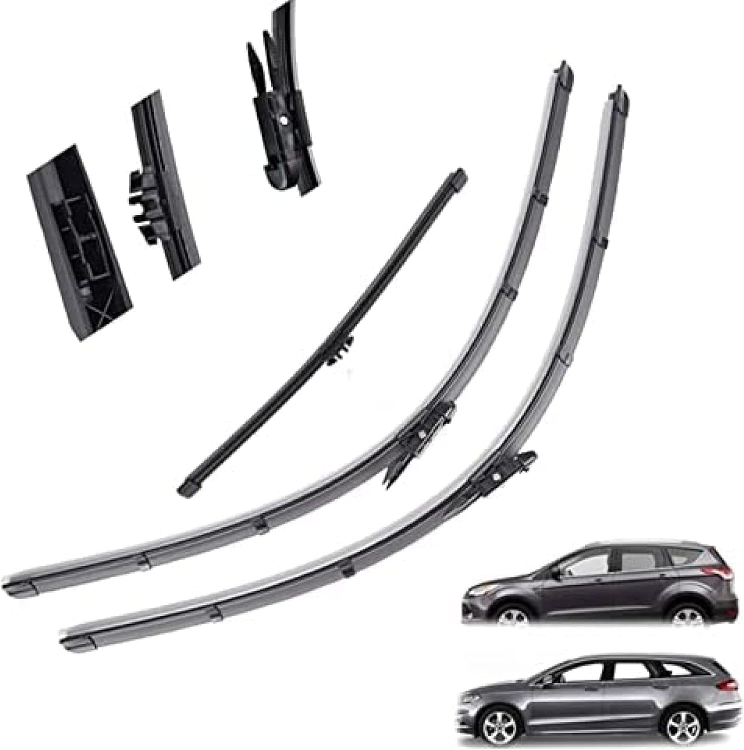 MadongJ Windshield Windscreen Wiper Blades for Ford Mondeo MK5 Station Wagon 2015-2019, Replacement Blades All-Weather Performance Streak-Free Windshield Wipers