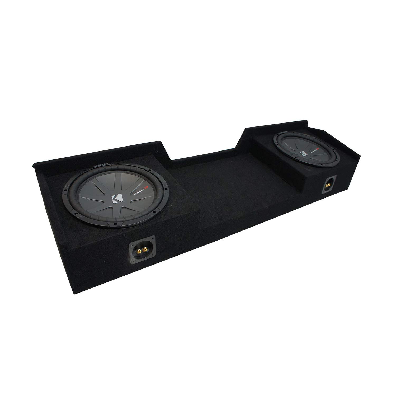 American Sound Connection - Compatible with 1999-2006 Chevy Silverado Ext Cab Truck Kicker CompR CWR12 Dual 12