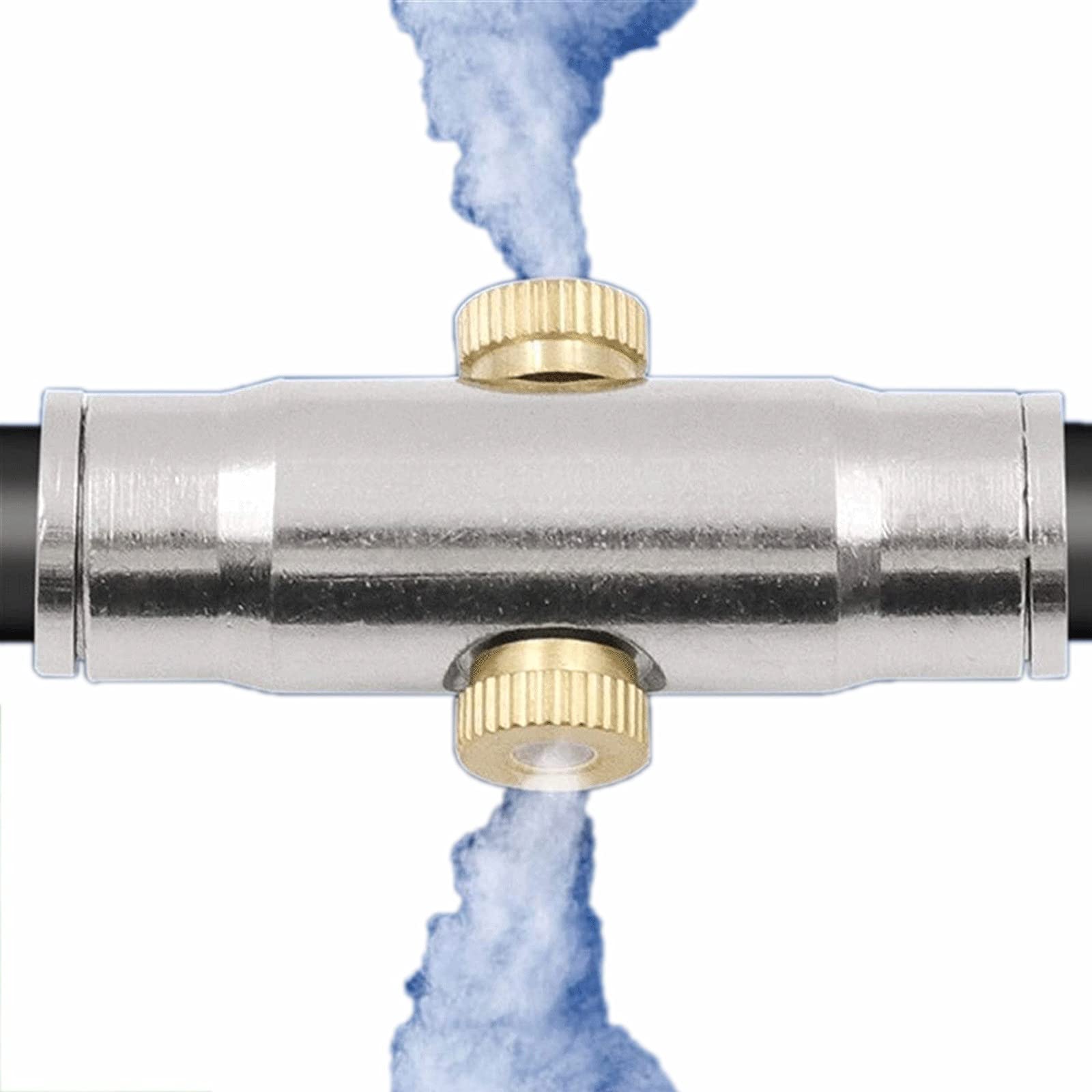3/8 ''Kit di Giunzione Pneumatica per Raccordi, T-Giunzione Pneumatica Raccordi Rapidi Tubo Connettore Tubo (Color : 180° Double Hole, Size : 50pcs)