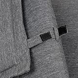 ROG garden-line Allwetter Auflage OLEFIN FÜR DECKCHAIR GRAU - 3