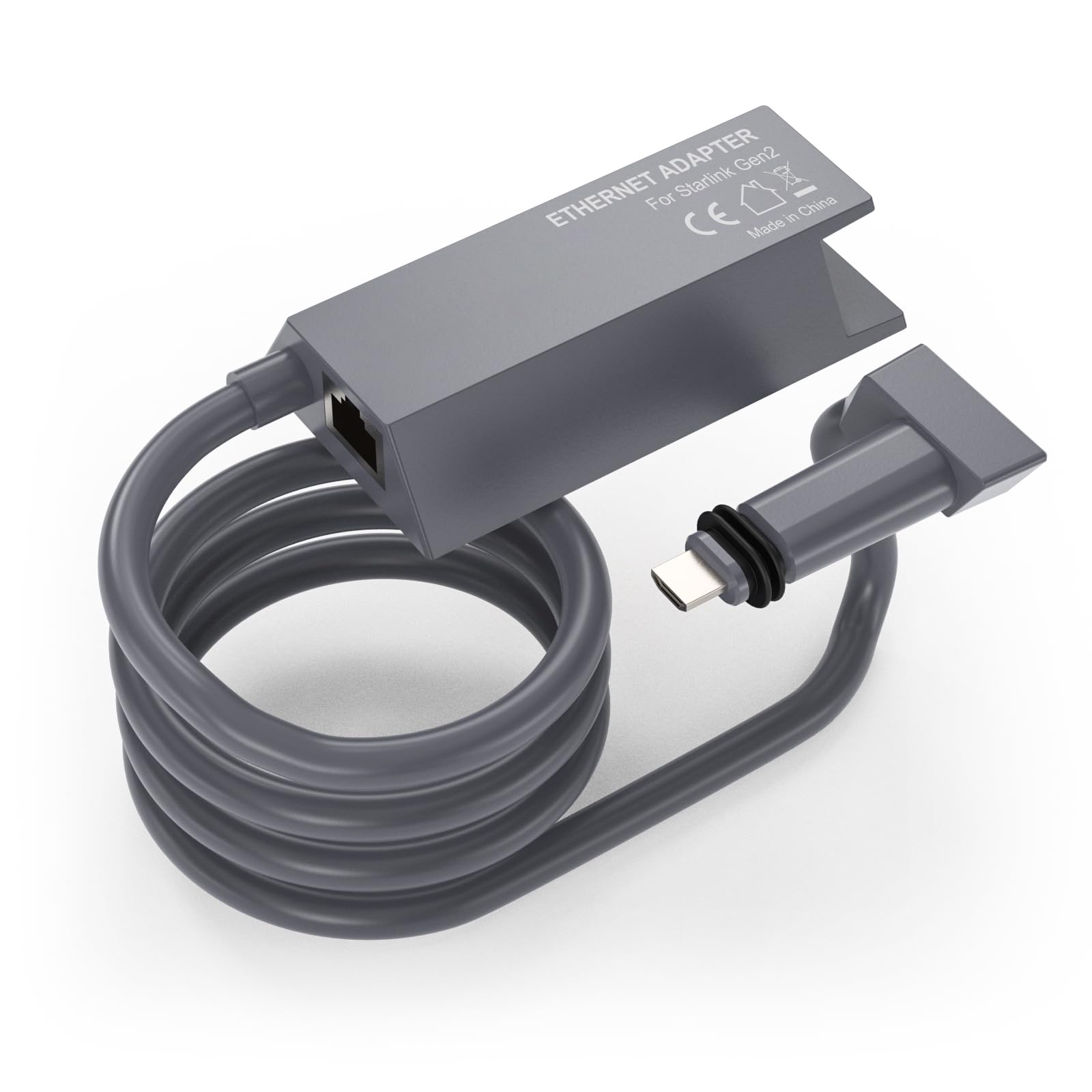 EDUP Starlink Ethernet Adapter for Starlink Standard Actuated Gen 2 Dish Satellite Internet V2, Starlink to RJ45 Gigabit Ethernet Adapter Fast & Stable Network Connection for Starlink Actuated Gen 2